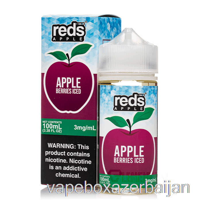 Vape Baku ICED BERRIES - Reds Apple E-Juice - 7 Daze - 100mL 0mg